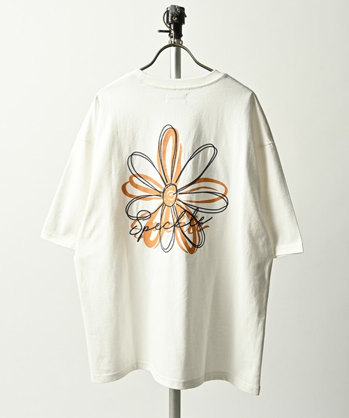 ATELANE  16OE Cotton Jersey Flower Pattern T-shirt (OFF) 26A-14060
