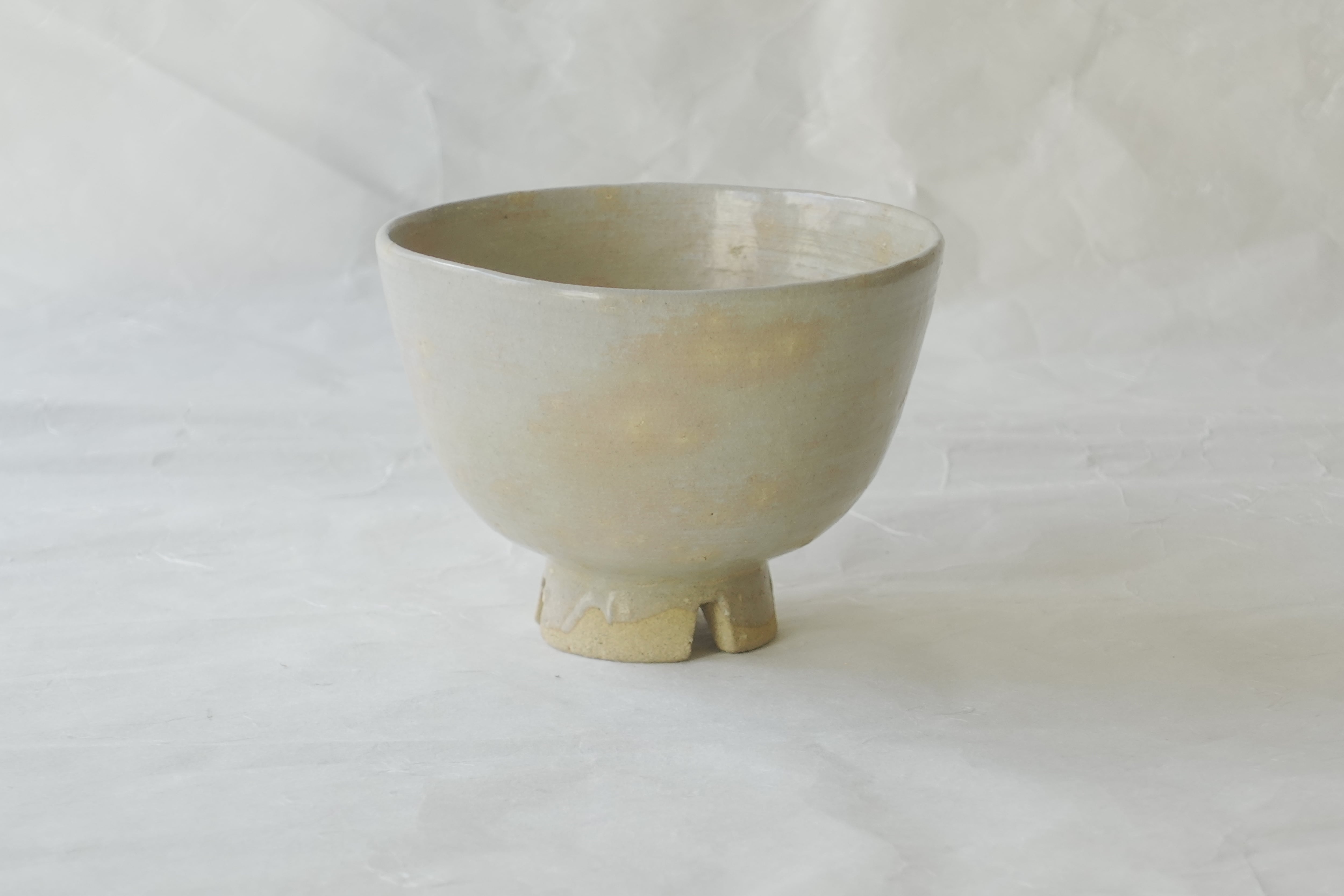 加藤錦雄 茶碗 陶器製 花模様　赤津焼　茶道 赤津焼 加藤錦雄 作 呉器 抹茶碗 | 小林漆陶