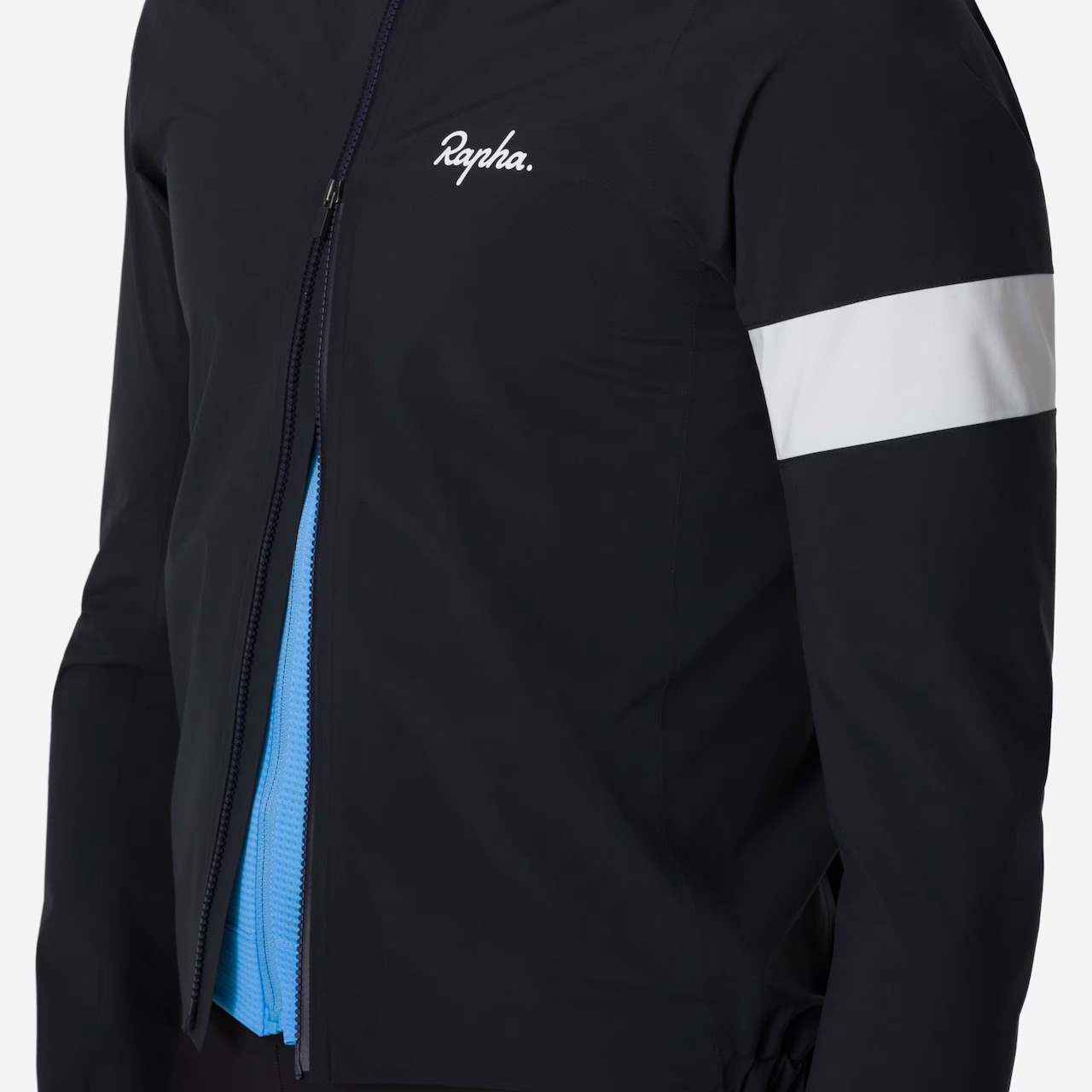 MEN'S CORE RAIN JACKET BLACK/WHITE