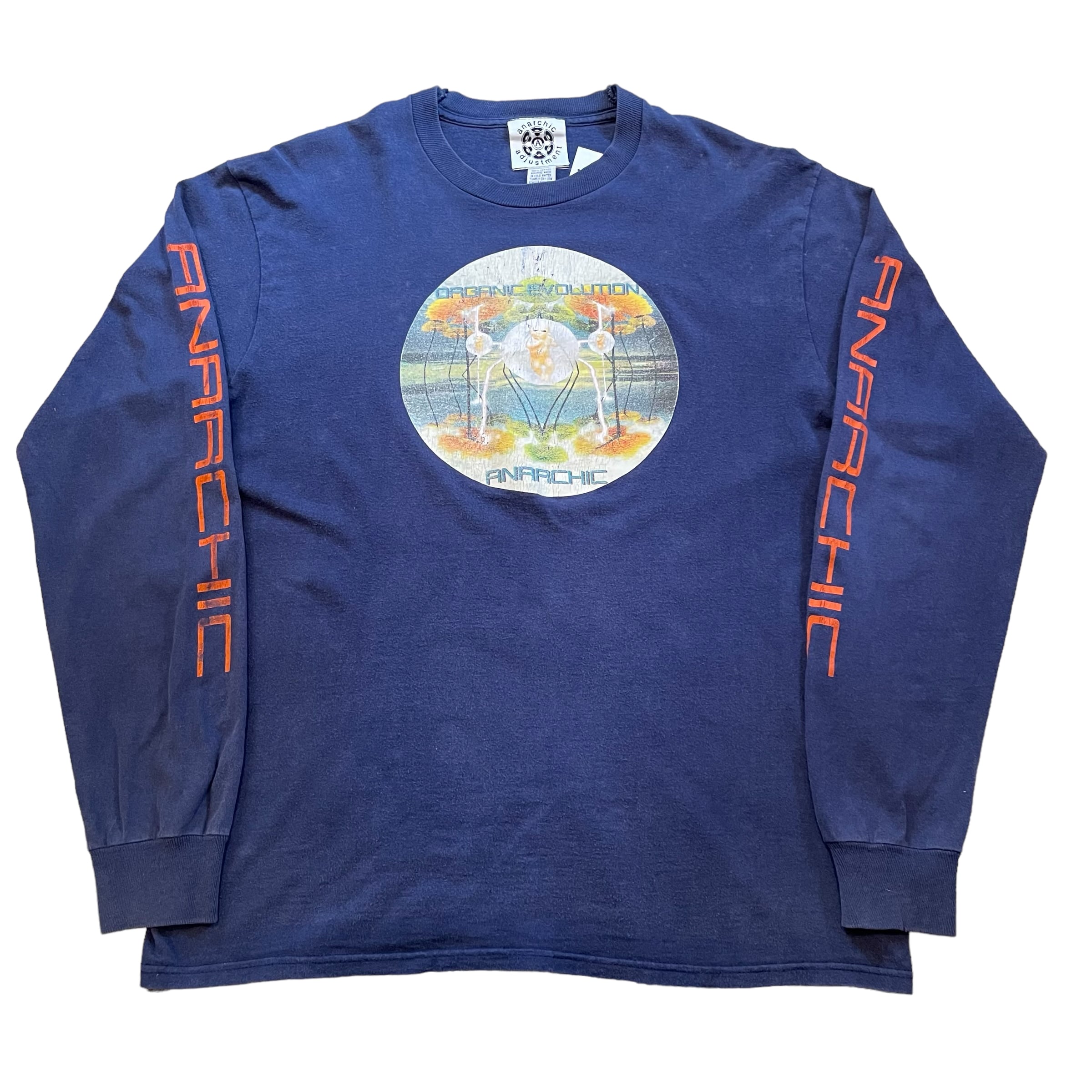 90s anarchic adjustment L/S T-shirt | What’z up powered by BASE