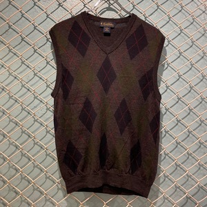 Brooks Brothers - Merino Wool Argyle Knit Vest