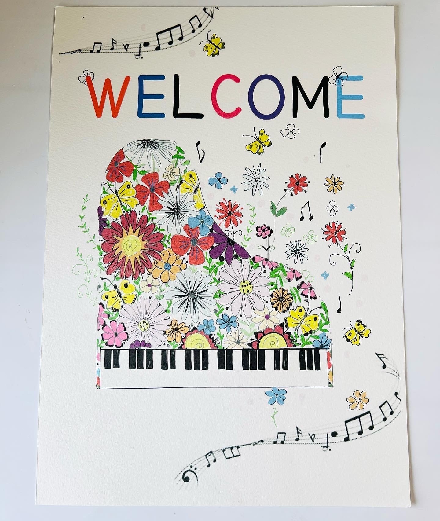 平成、19-年度、天使のピアノ、ボスター、 5322□ポスター アート 絵画『ロッソ・フィオレンティーノ リュートを