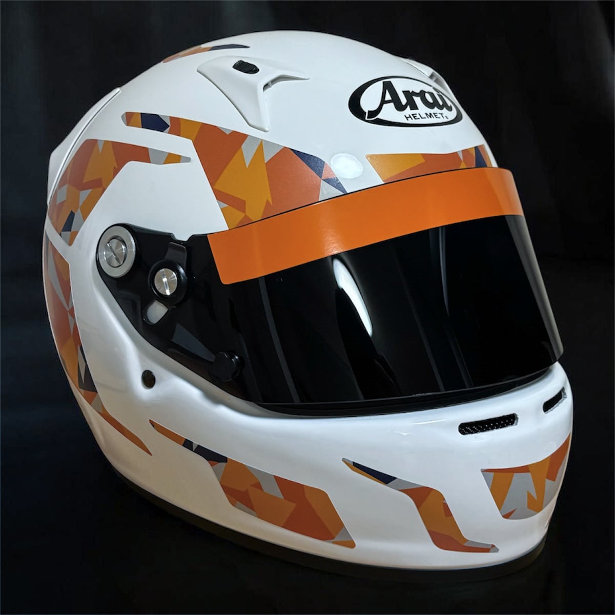 4輪用ヘルメット ステッカーキット [オレンジ×マット] Arai GP-6S / GP