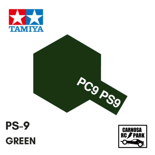 【TAMIYA タミヤ】ポリカーボネートスプレー グリーン [PS-9]