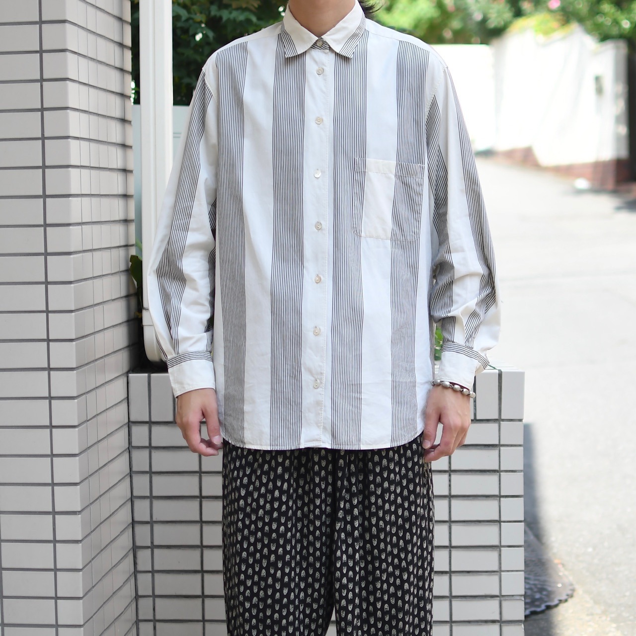 Alternate stripe shirt