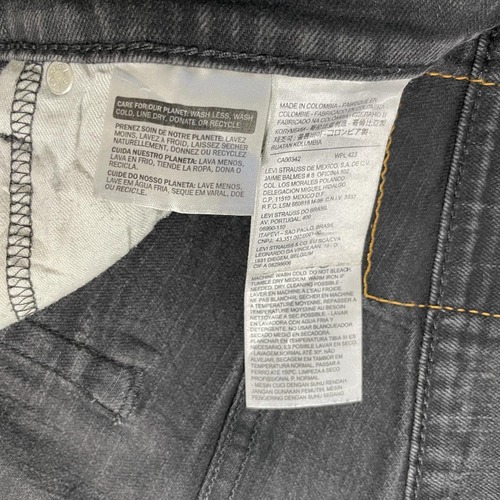 【W34 L32】 コロンビア製 japan levi's black 559 詳細写真6