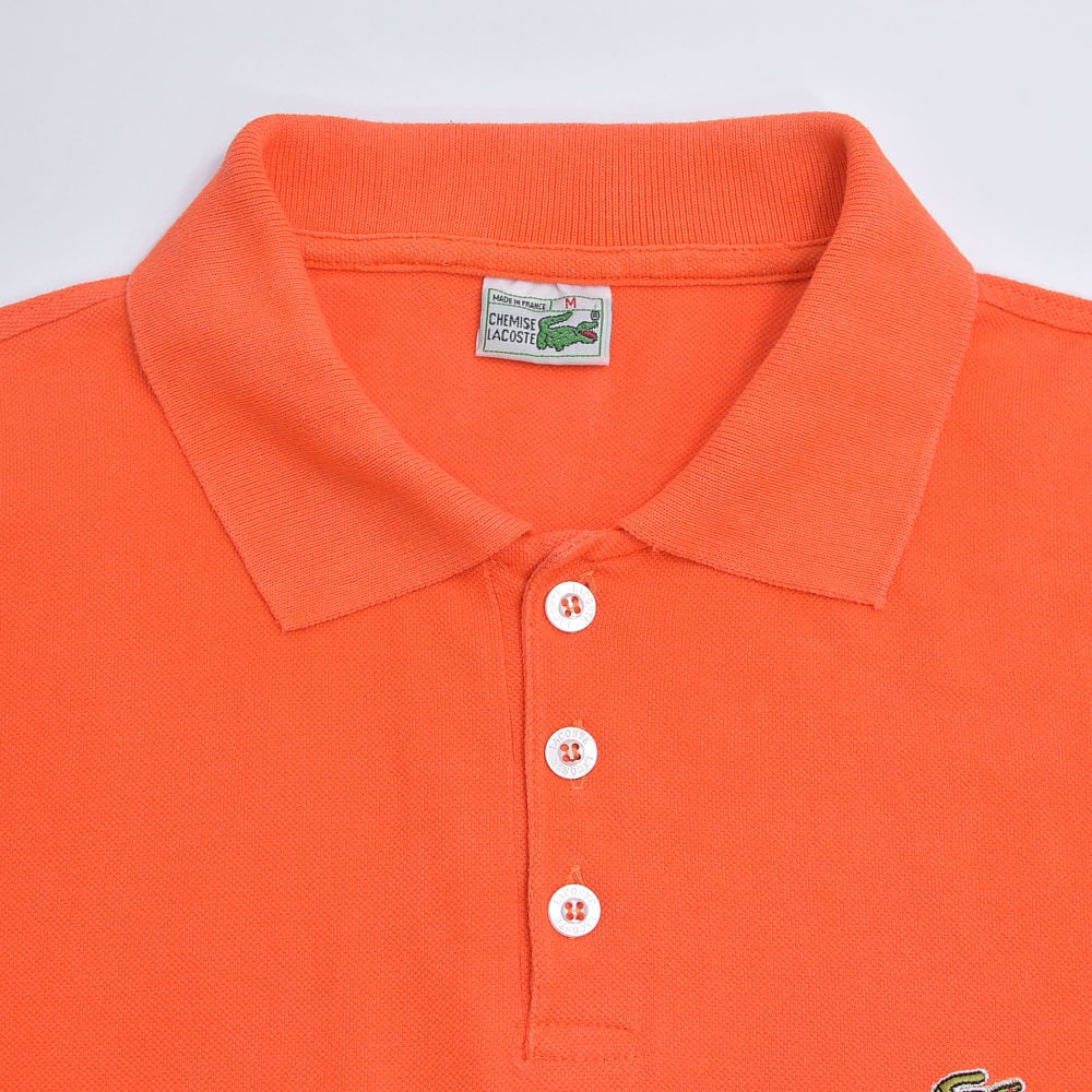 70～80s フランス製 LACOSTE ラコステ Chemise 半袖 ポロシャツ 鹿の子