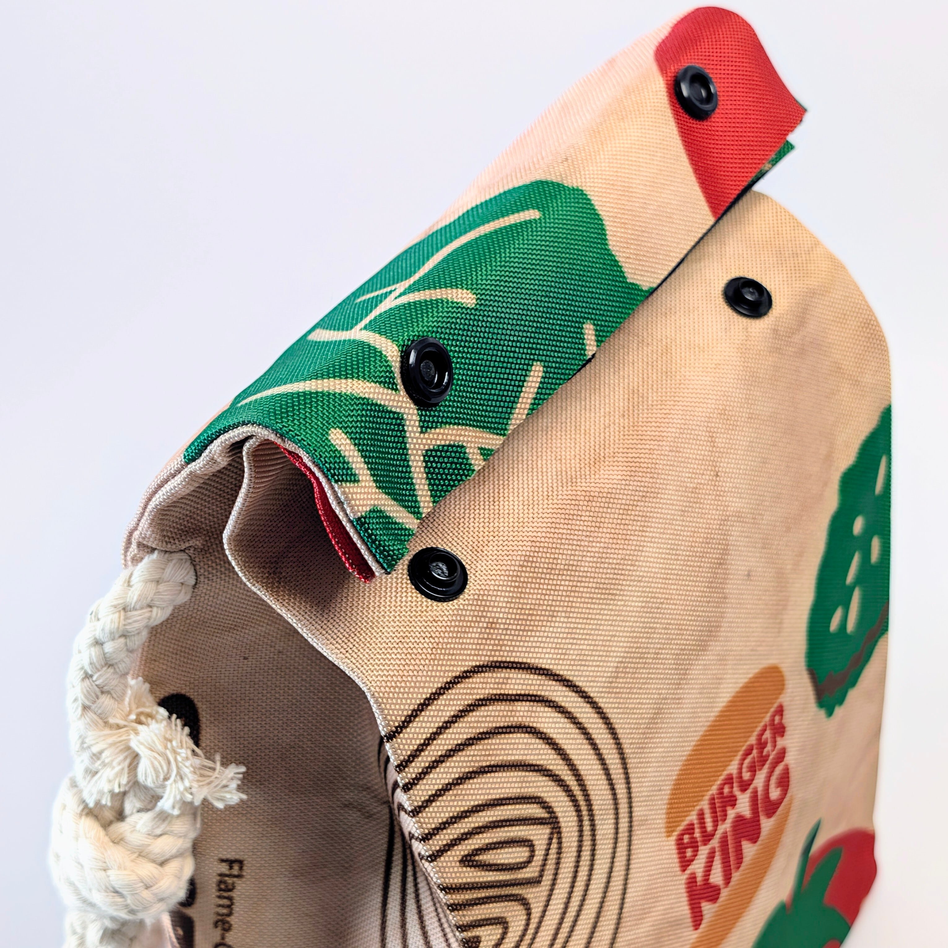 【 BURGER KING（バーガーキング）Vegetables】ロープショルダーバッグ＊紙袋風 / Food Bag 〚アメリカン雑貨 アメトイ〛