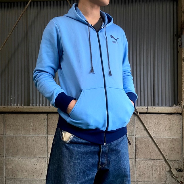 70年代 フランス製 puma プーマ ジャージパーカー メンズS相当 古着 