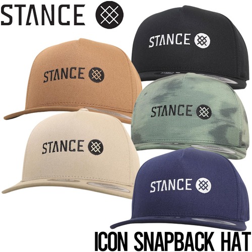 帽子 スナップバックキャップ STANCE スタンス ICON SNAPBACK HAT A304D21ICOBLK