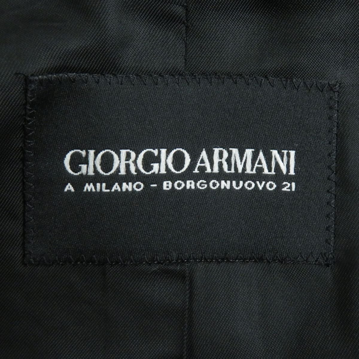 良品△黒タグ ジョルジオアルマーニ A MILANO-BORGONUOVO 21 良品△黒タグ ジョルジオアルマーニ A MILANO-BORGONUOVO 21