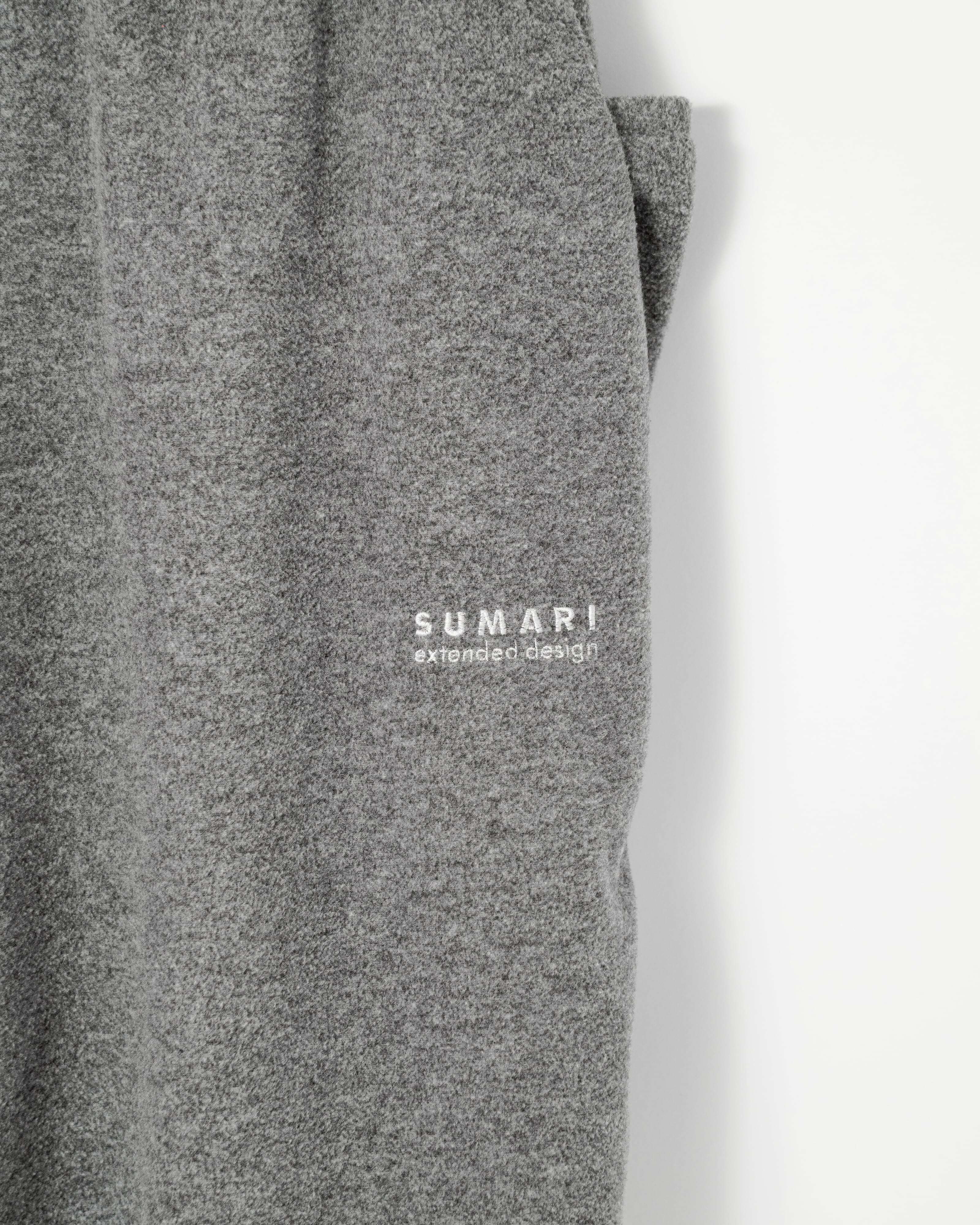 SUMARI EX FLEECE CITY VEST & PNATS SET UP GREY | nua