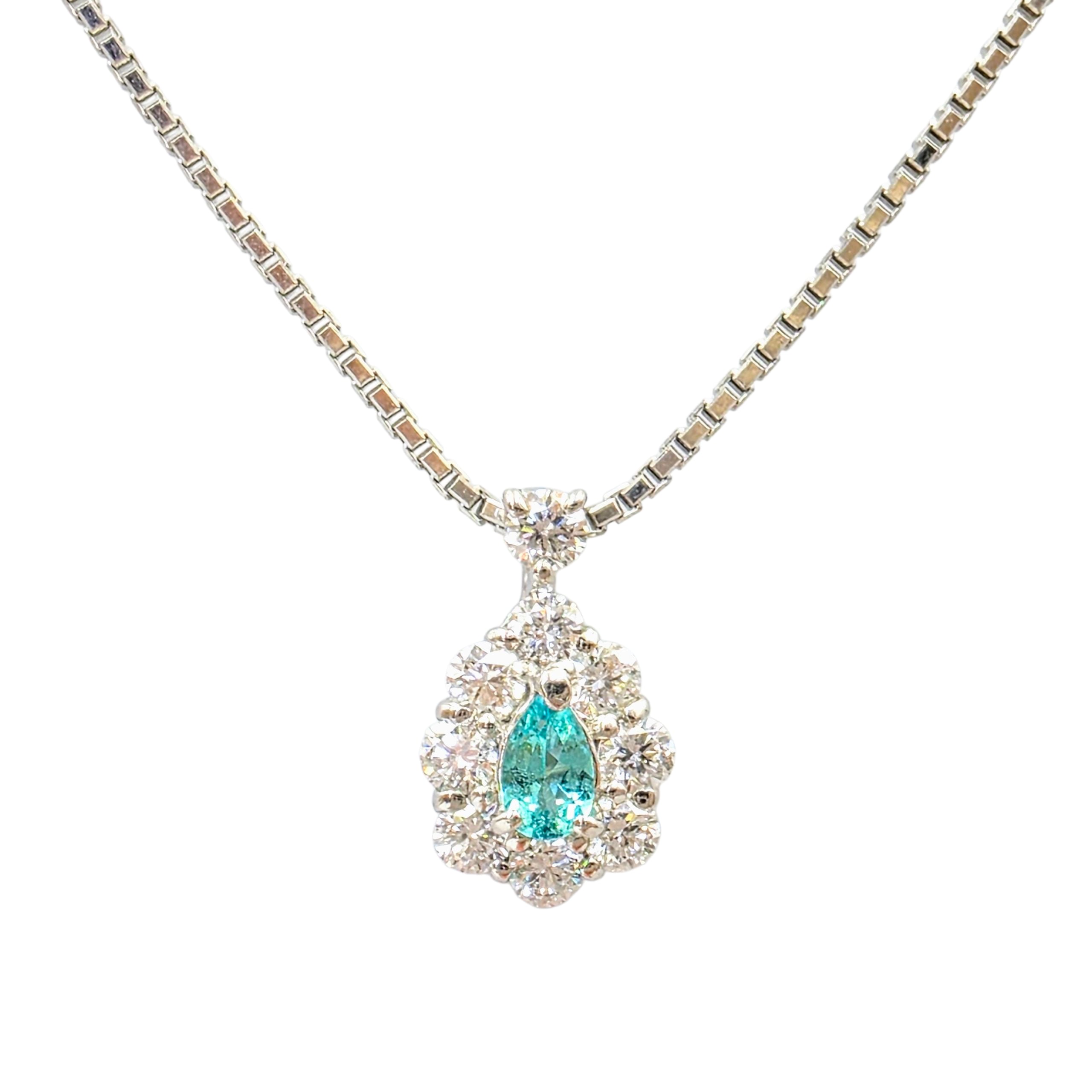 【売約済み】Pt900 非加熱ブラジル産パライバトルマリンペンダント<Selection|9〜10月>