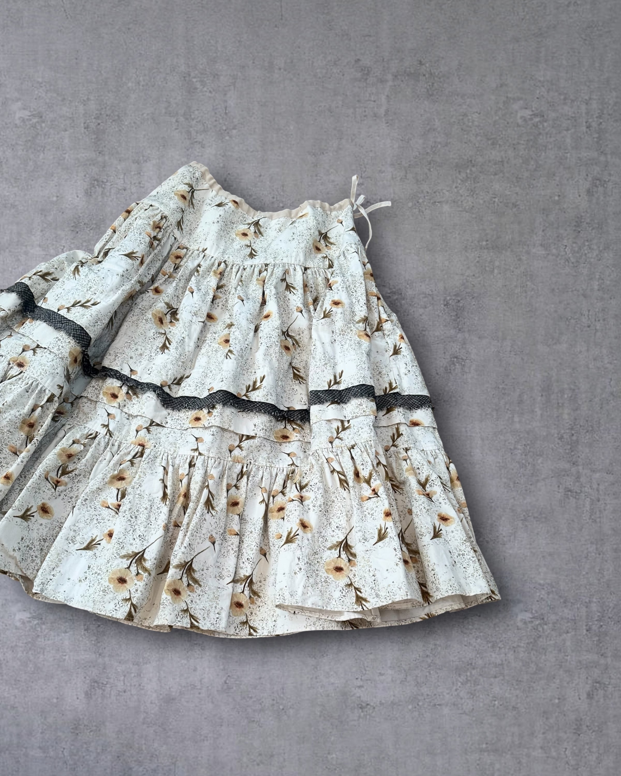 NATIVE VILLAGE　No.7 Lost flower ギャザースカート　　