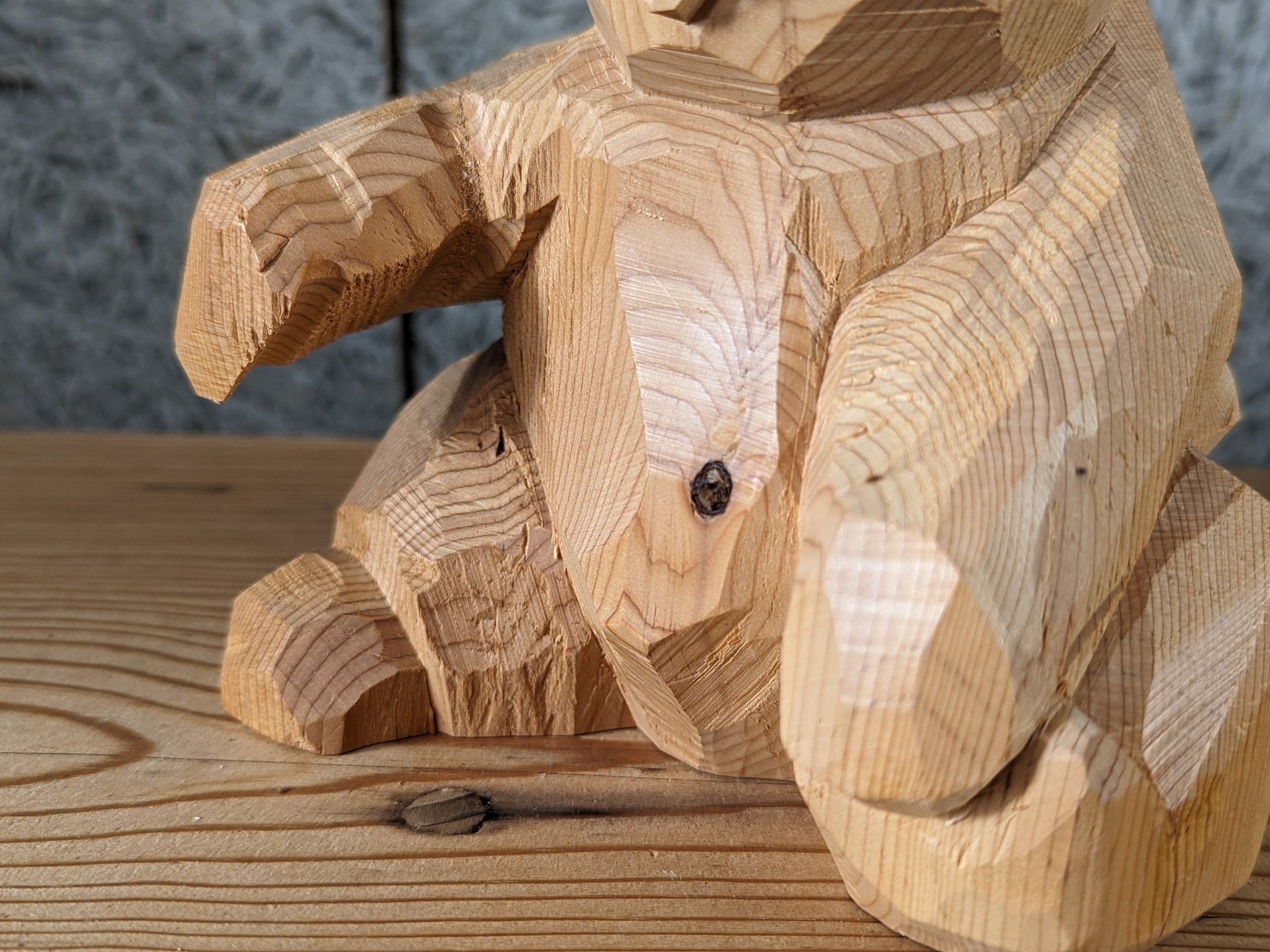 佐藤憲治 座り熊 ＃7「おへそのホクロ」 | 木彫りの熊 | inoya | Basic