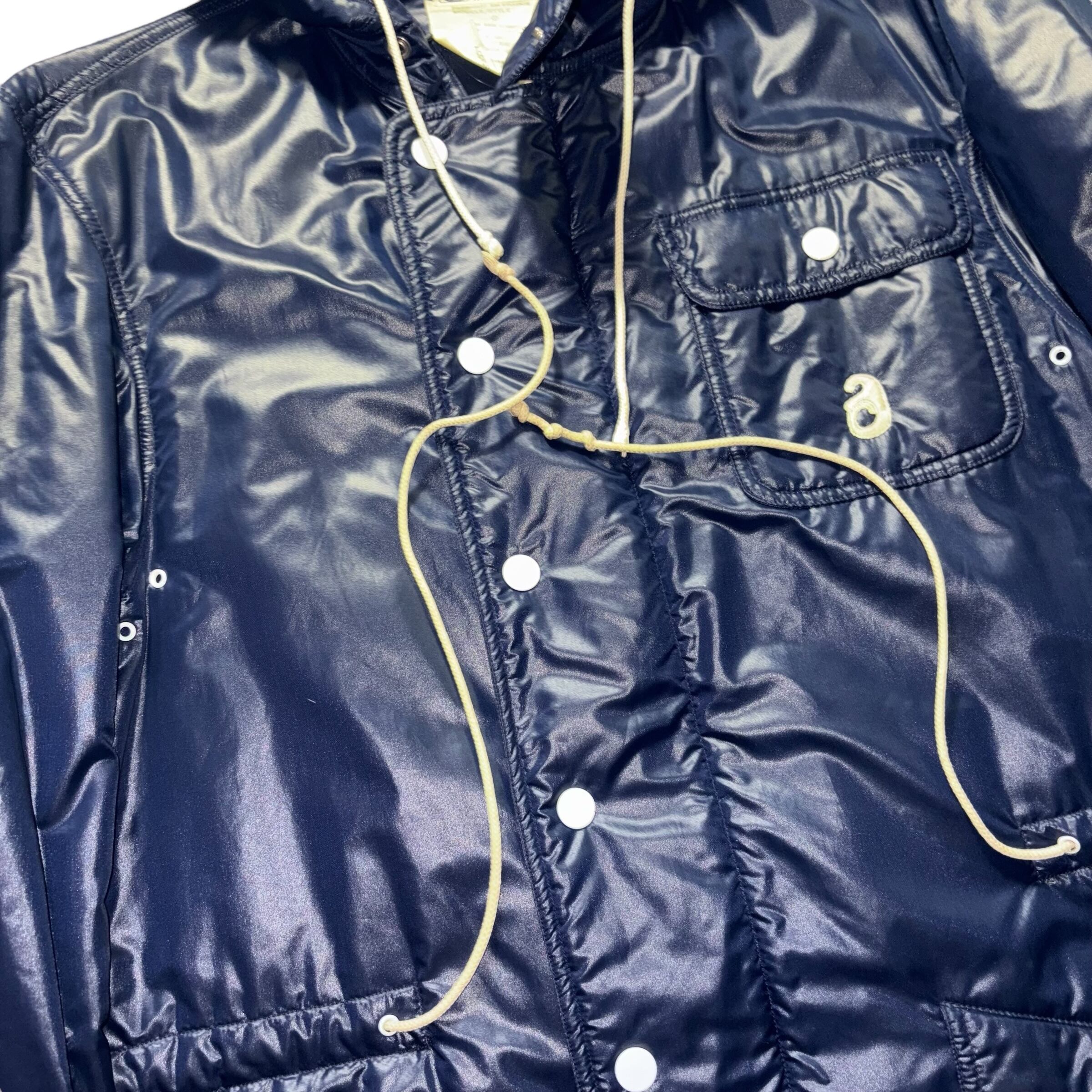 vintage COURREGES HOMME nylon hoodie coat | NOIR ONLINE