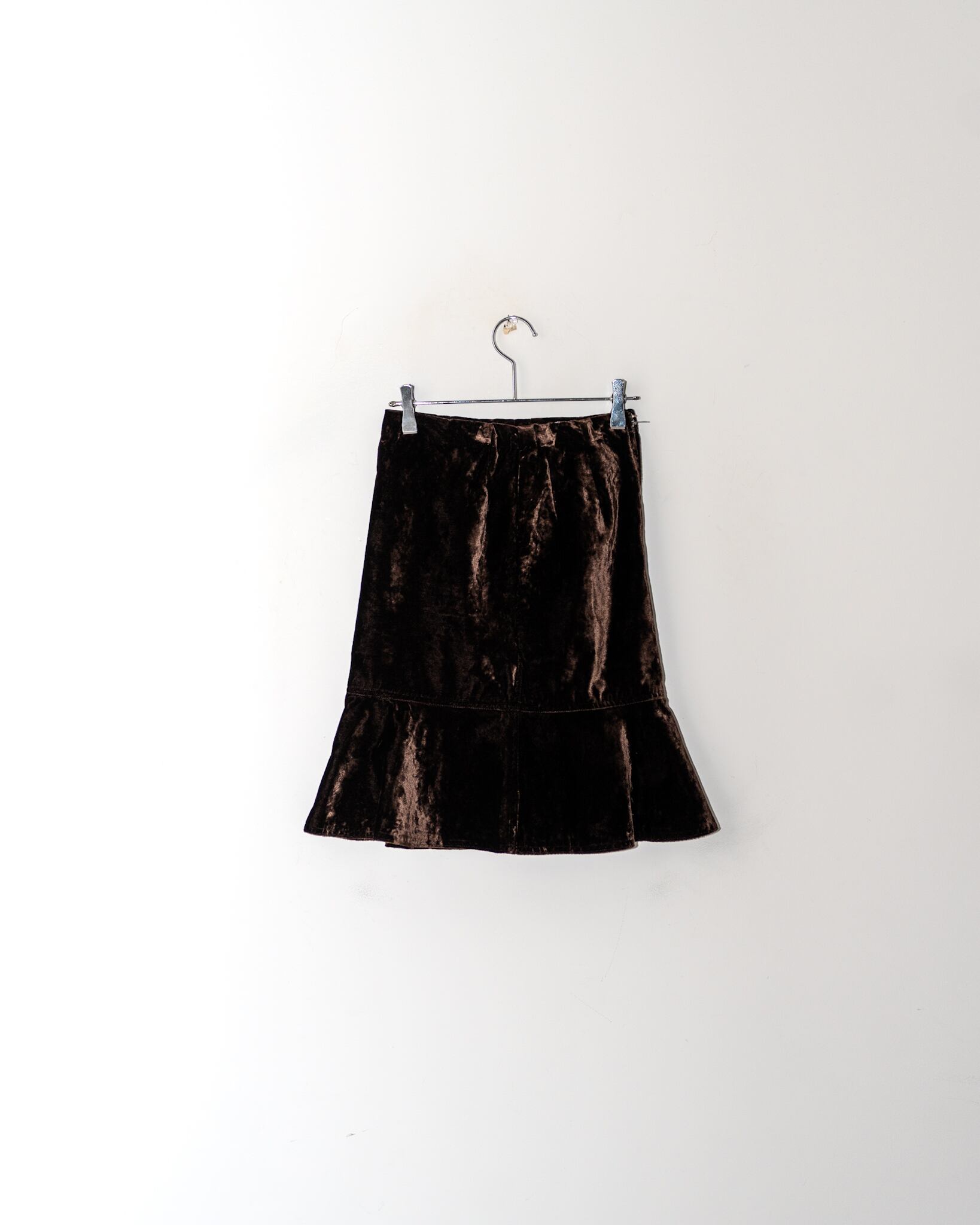 YVES SAINT LAURENT VELOUR SKIRT