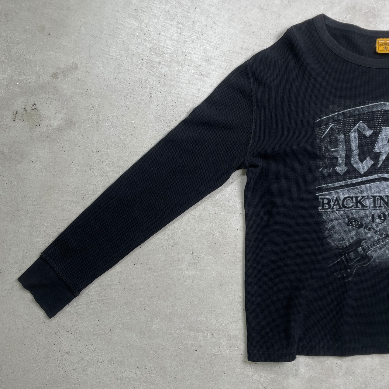 00年代 AC/DC サーマルロングTシャツ ロンT メンズ2XL 古着 00s Y2K 