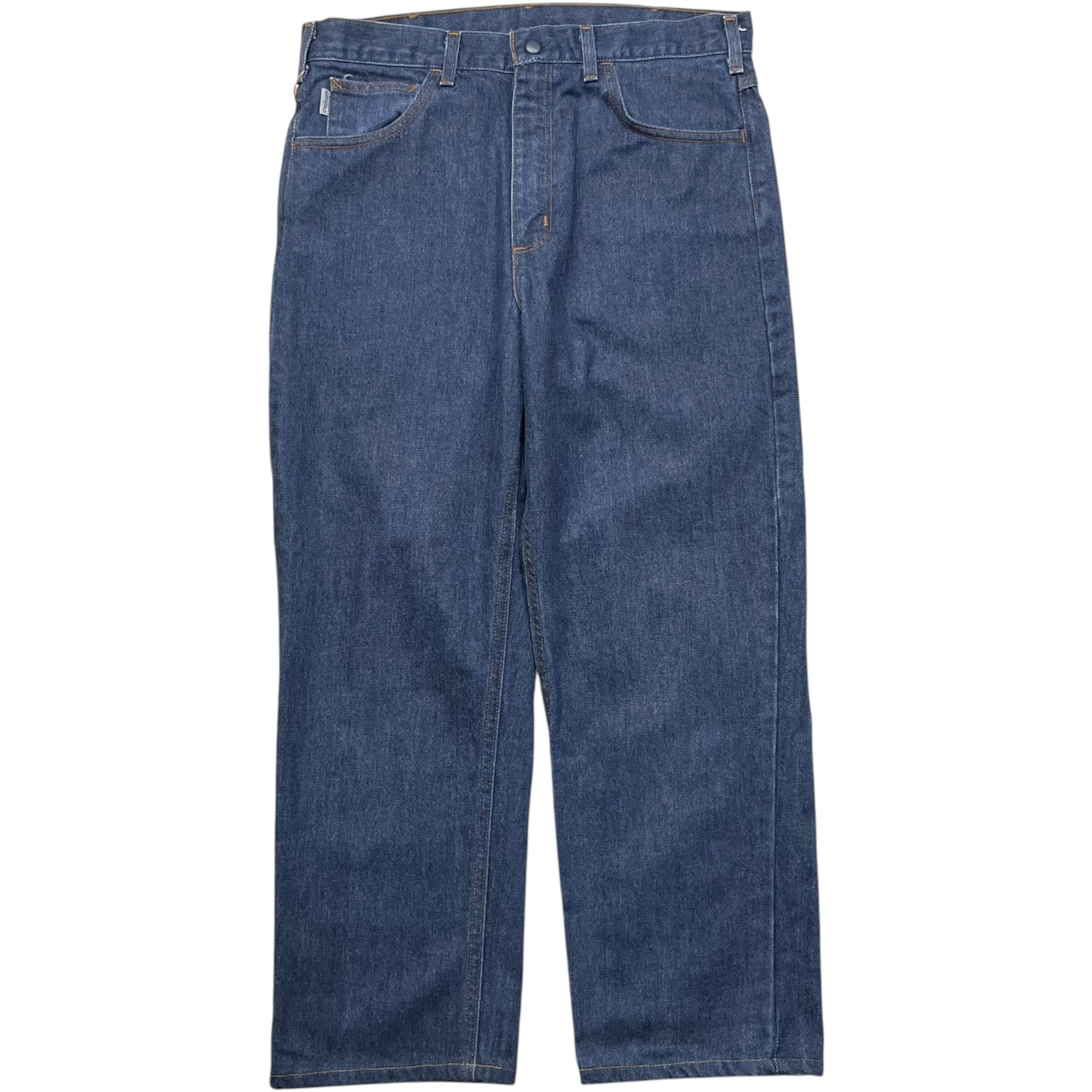 《実寸W35L28》Carhartt カーハート デニムパンツ Carhartt FR 難燃性 no.8846