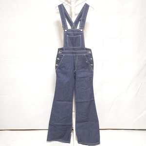 Vintage Flared Denim Overall Blue
