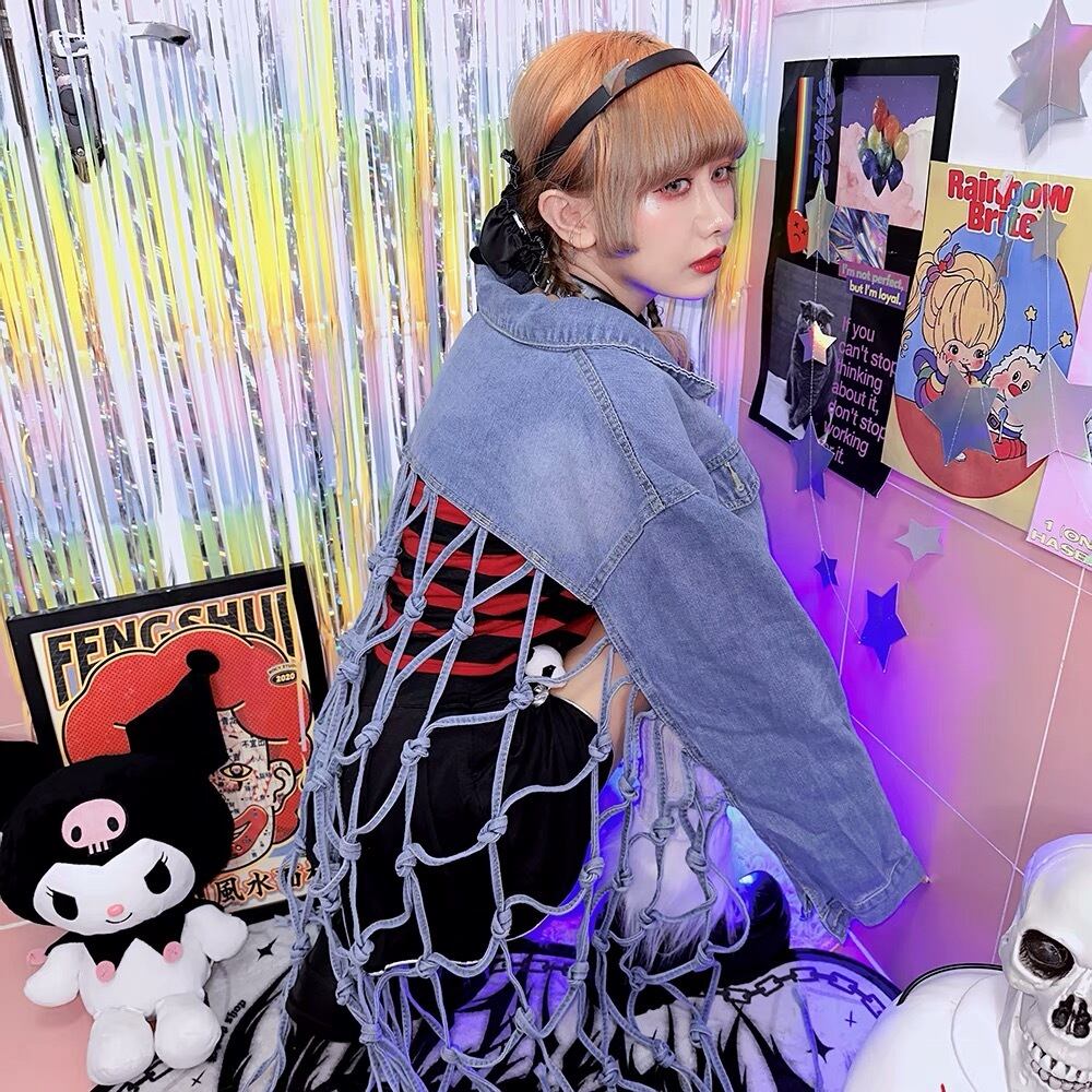 し*ゆ様 激レアcoogiデニム＆コットンニットジャケットhiphop し*ゆ様 激レアcoogiデニム＆コットンニットジャケットhiphop