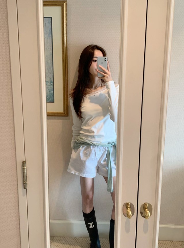 (予約) vegetable / Rozel lace tee 2color