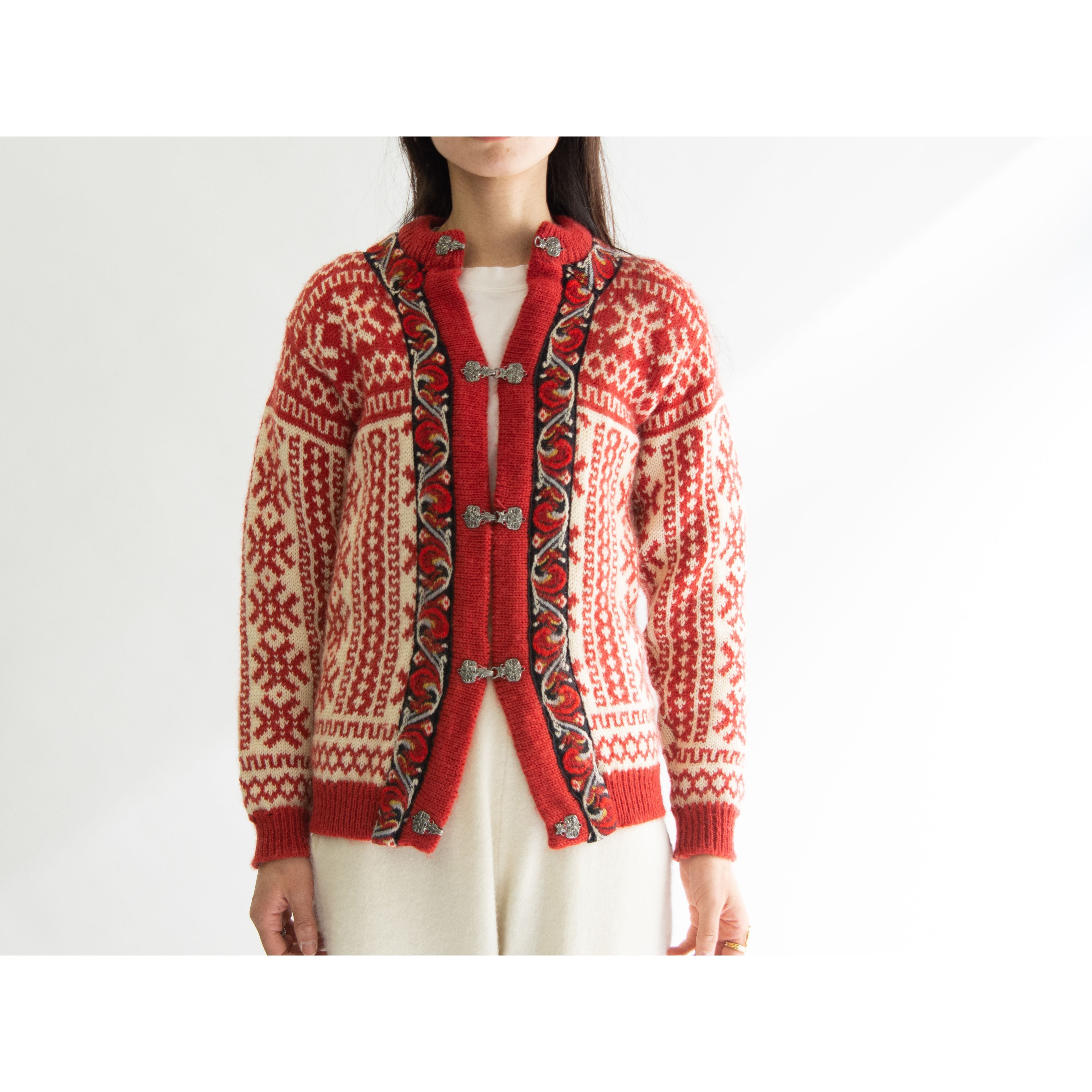 DALE OF NORWAY】70's 100% wool Nordic cardigan(ダーレオブ DALE OF NORWAY】70's 100% wool Nordic cardigan(ダーレオブ