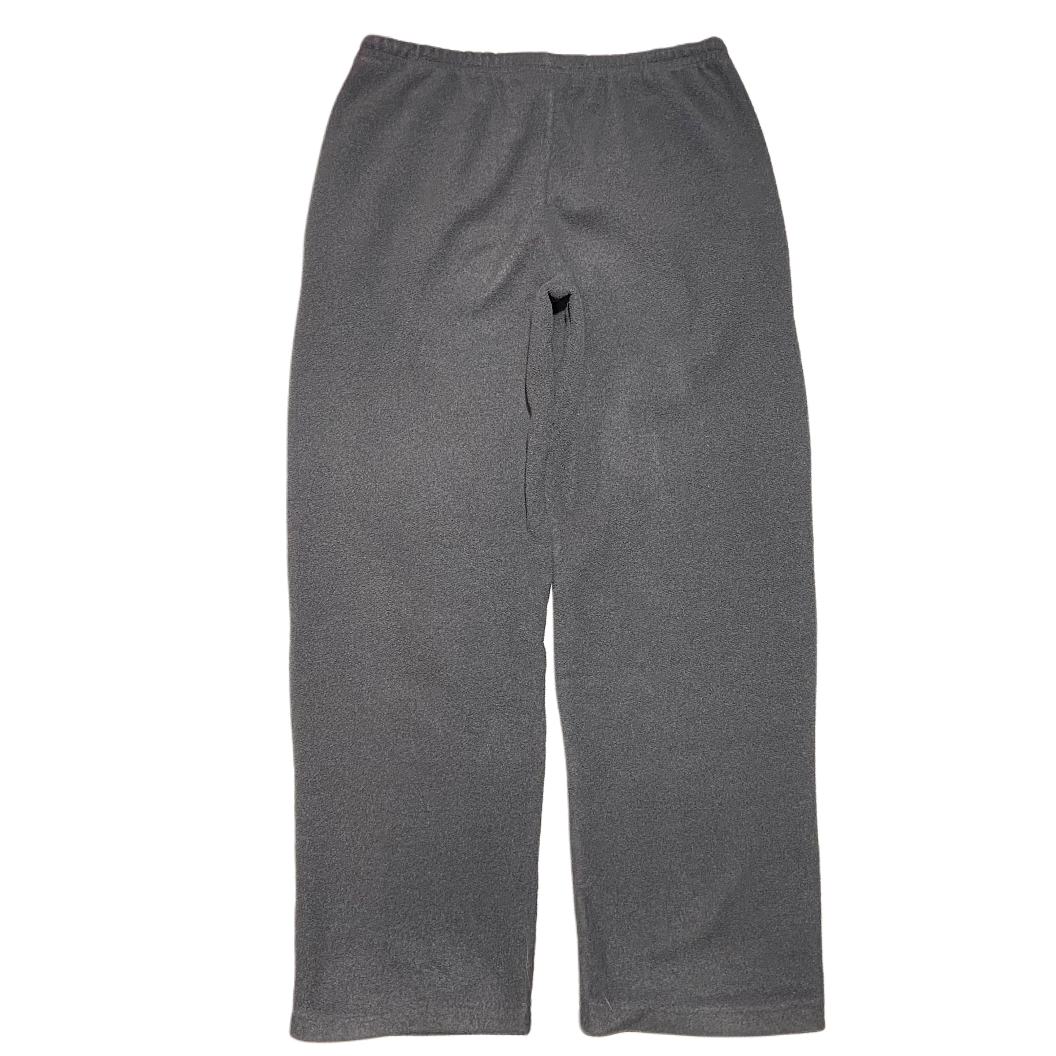 90s LANDS' END ランズエンド フリースパンツ【L】チャコールグレー