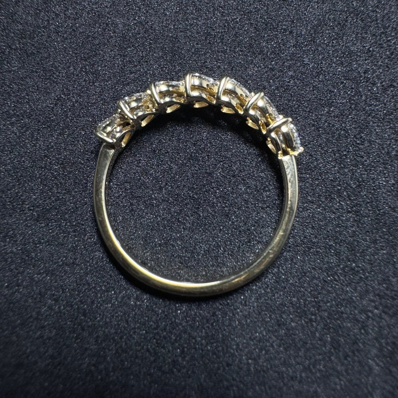 CGLソーティング付】K18YG 0.795ct ハートシェイプダイヤモンド ハーフ