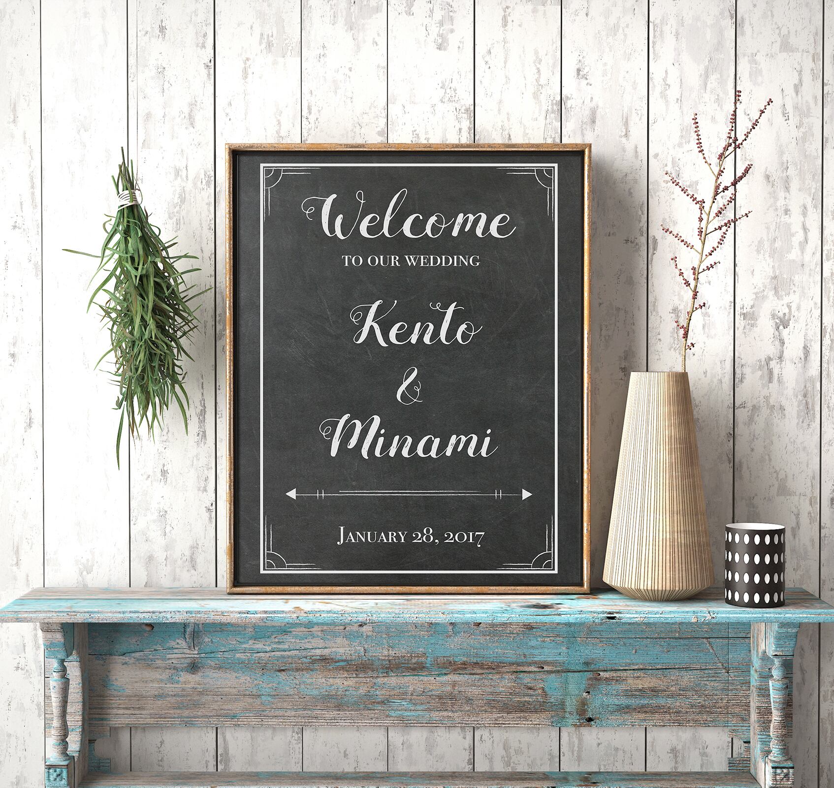 チョークアートwelcomeボード チョークアート ウェルカムボード | iichi 日々の暮らしを