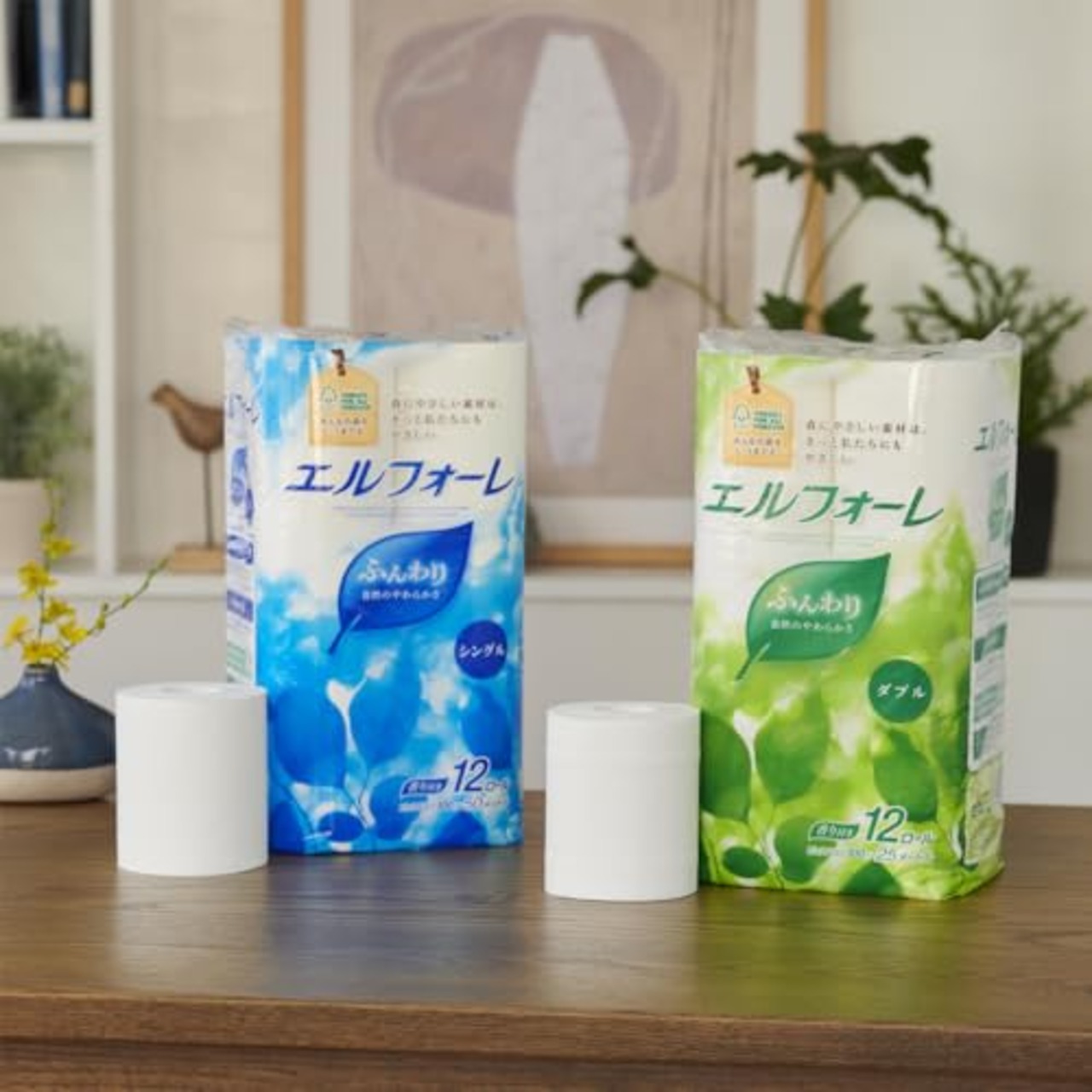 エリエール トイレットペーパー エルフォーレ トイレットペーパー 50m×18ロール シングル パルプ100%