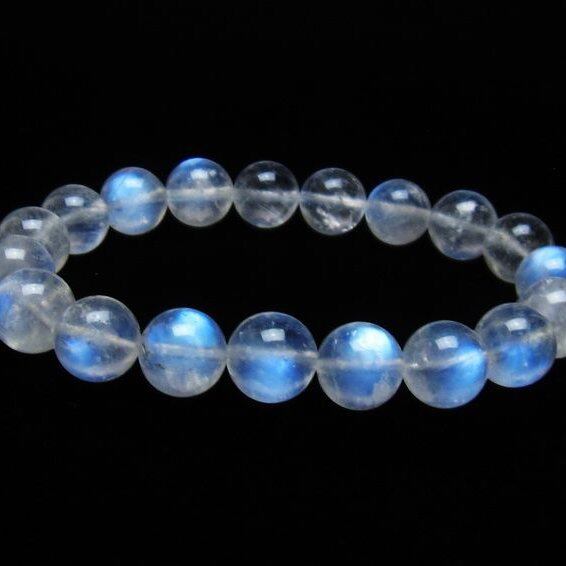 ムーンストーン ブレスレット 10mm 一点物 おまかせ便 111-36003