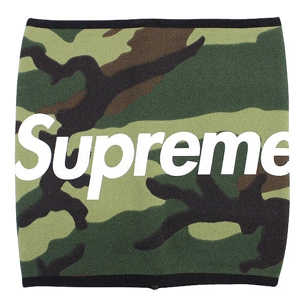 15aw シュプリーム カモ 迷彩 ネックウォーマー Supreme Fleece Neck