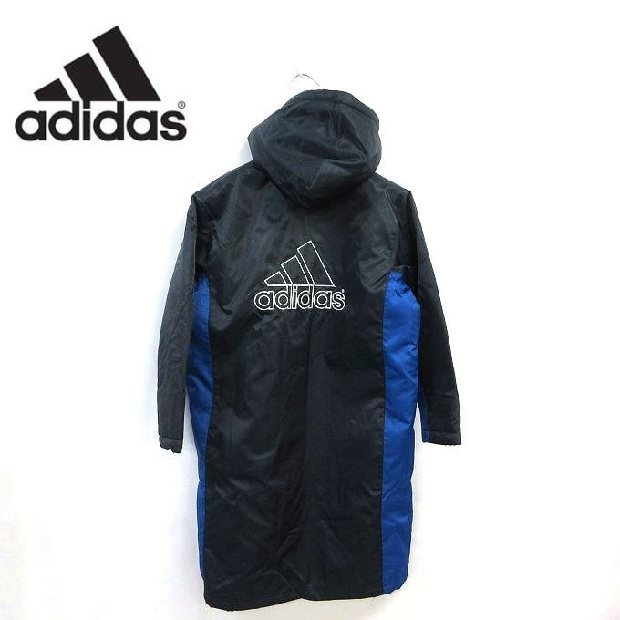 □adidas アディダス ベンチコート ジャージ ロングコート 中ボア 