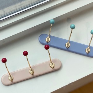 vintage magnetic coat rack gold* 2colors / ヴィンテージ マグネット コートラック 3口 韓国雑貨 北欧