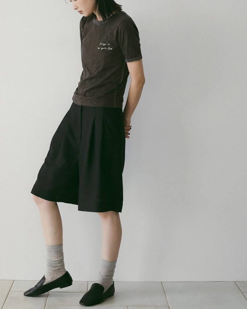 anuke(アンヌーク) Lettering Washer T-Shirts | サウスオレンジ