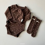 韓国子供服 / 26Autumn / 〖取寄〗Brodyjane / ブロッサムボディースーツ / ベビー服 / 赤ちゃん服 / ロンパース *S*