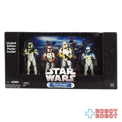 スター・ウォーズ サーガ クローン・トルーパー４パック パート２(カラー版/ダメージ) 箱入未開封
