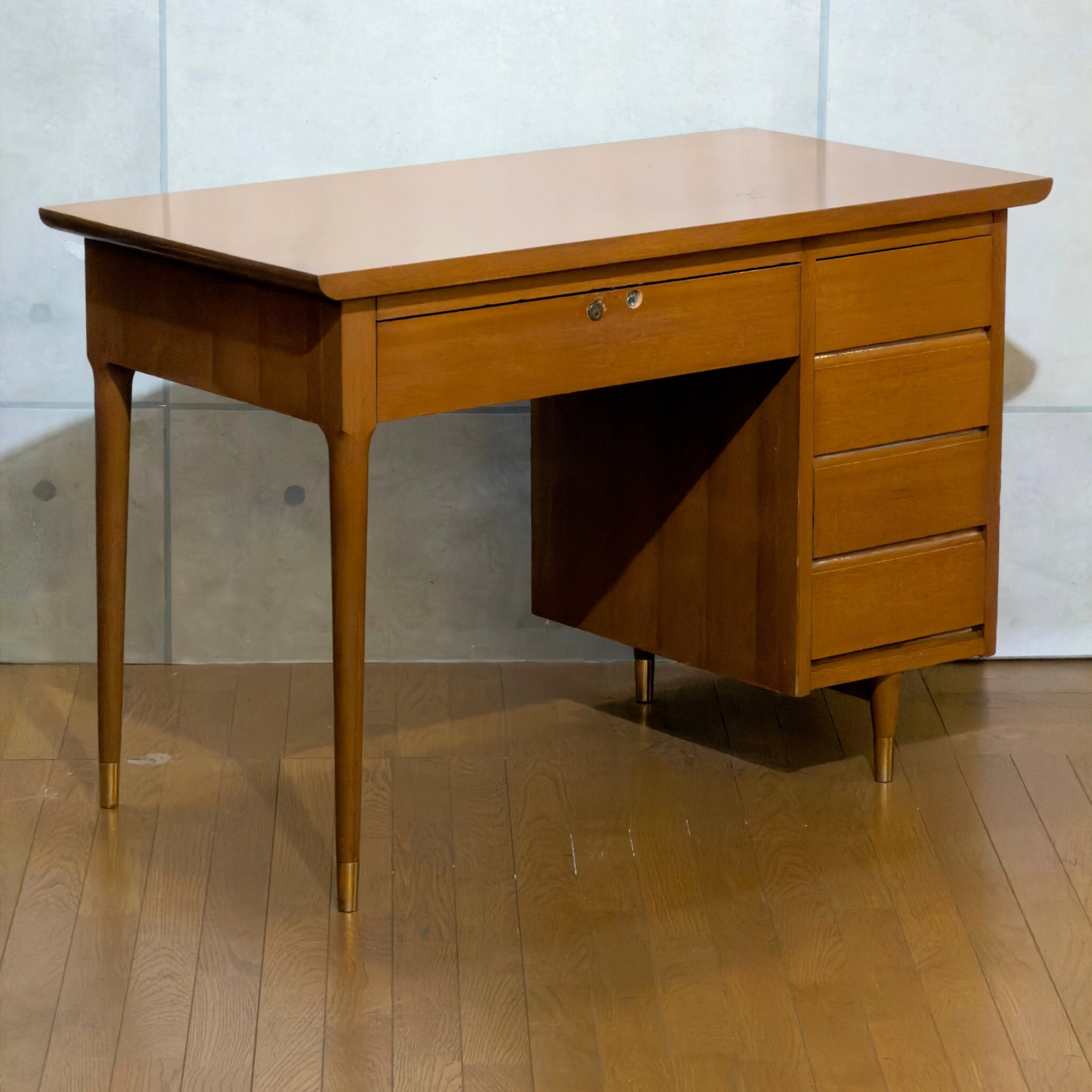 VINTAGE】Japanese Mid-Century One-Pedestal Desk / ジャパン