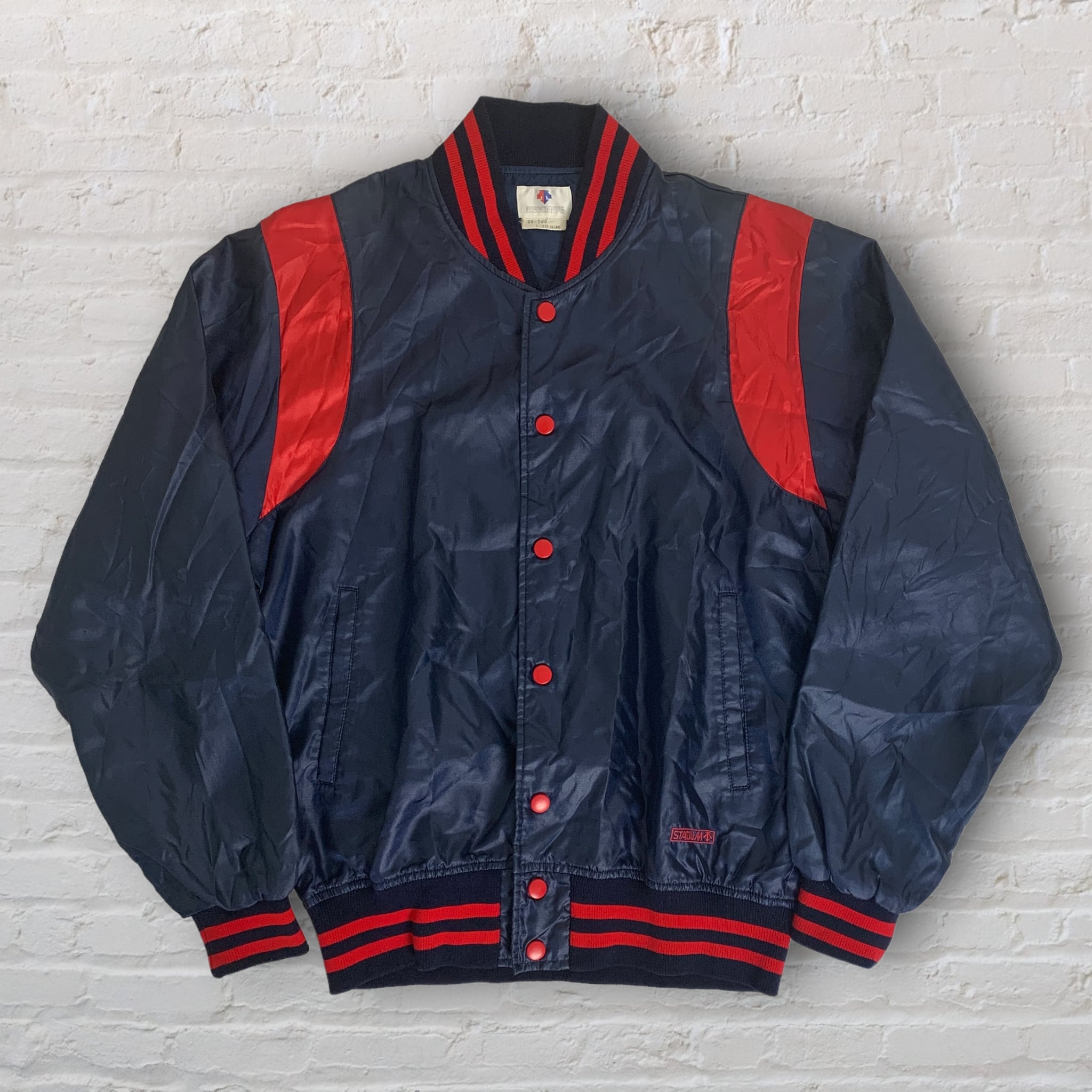 レアなグレー☆1980年代初期 NCAA公式スタジャン デサントがライセンス  