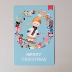 post card 「Christmas card クリスマスリース」no.70