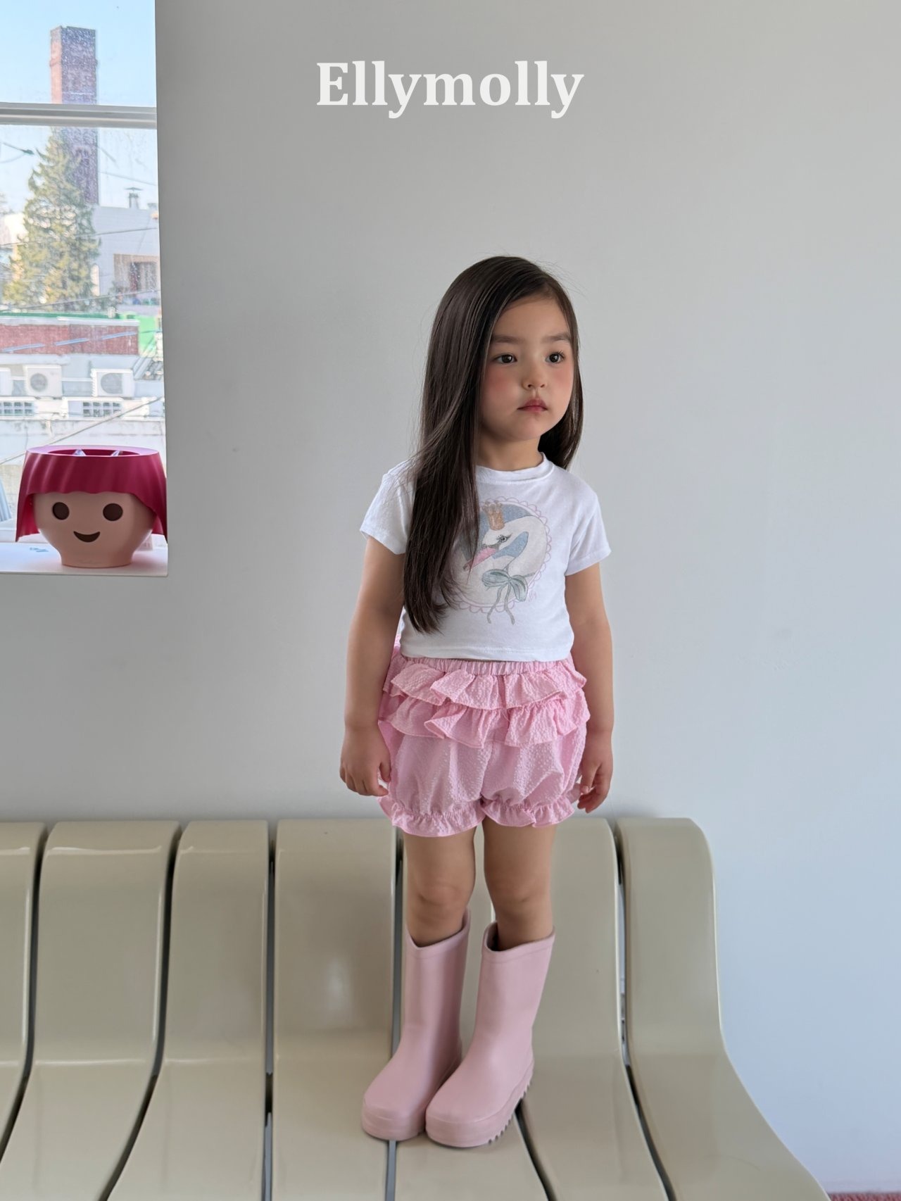 [ELLYMOLLY] Petaltier Shorts +fee2 / [엘리몰리] 페탈티어쇼츠