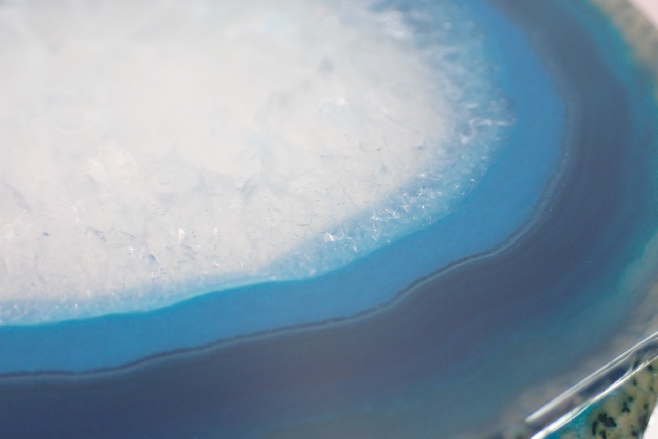 天然石コースター(アゲート/メノウ)　72.76g　 [D4-173]