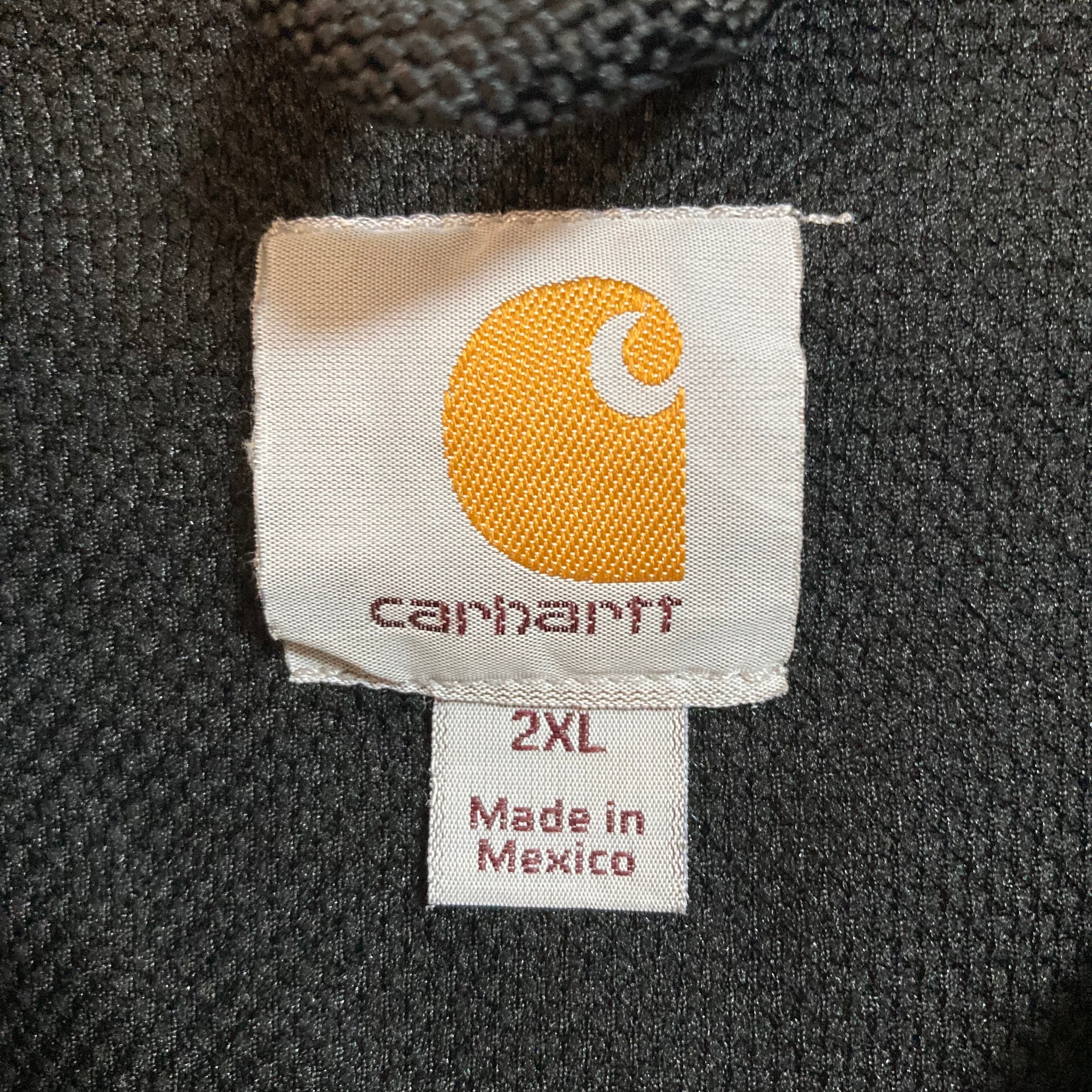 Carhartt】Zip Hoodie 2XL 2000s Y2K フルジップパーカー 企業モノ