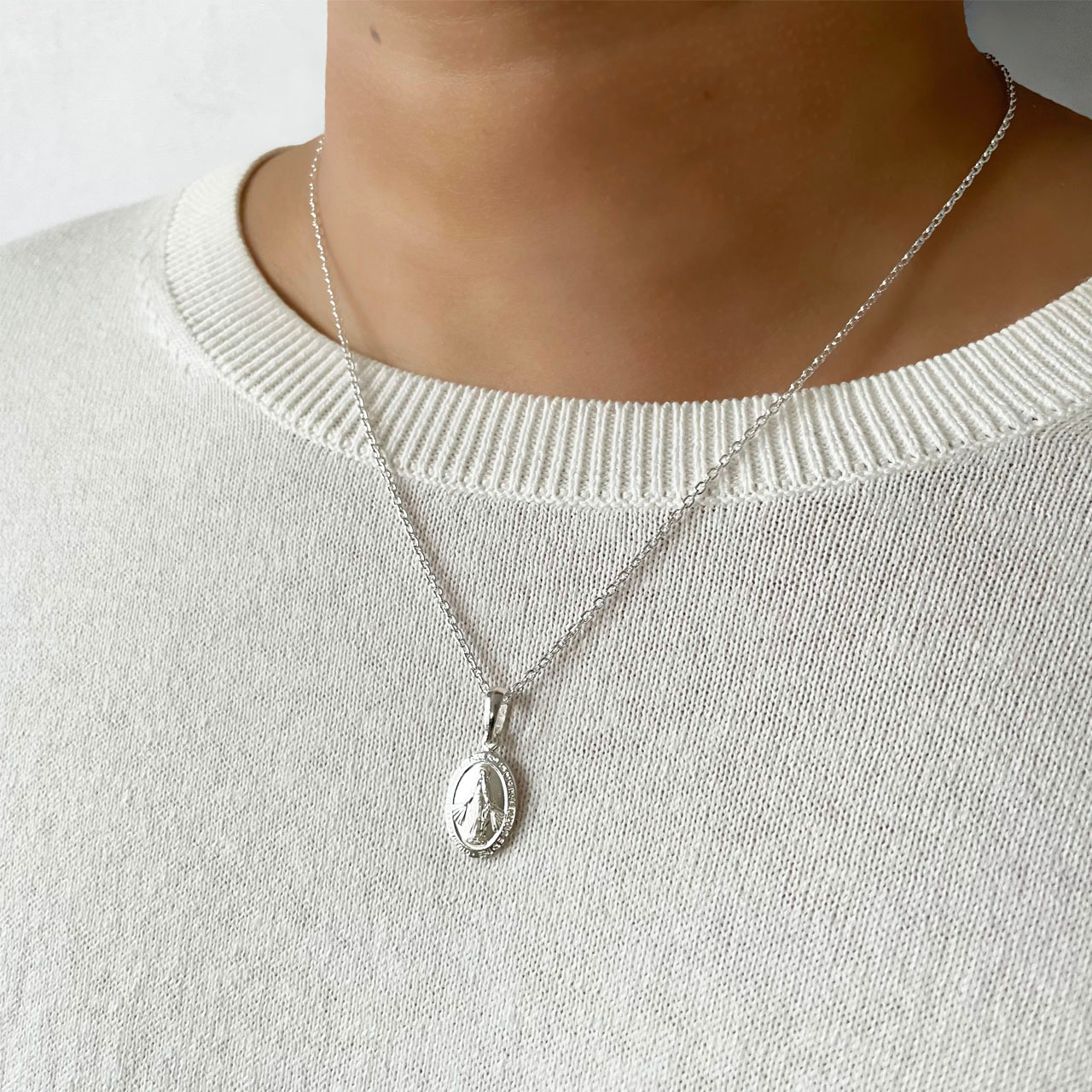 Miraculous Medal Necklace〈S925〉