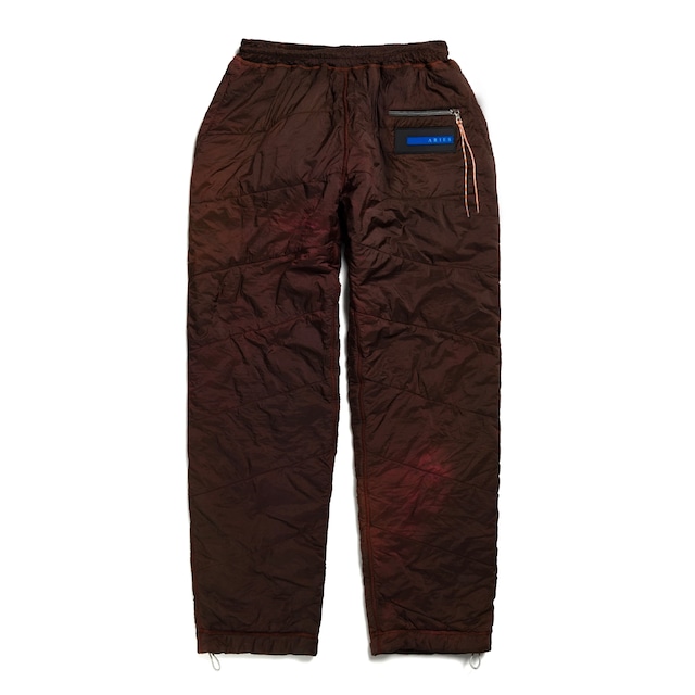 ARIES | TIE DYE COTTON TRACK PANT (GREEN/BURGUNDY)