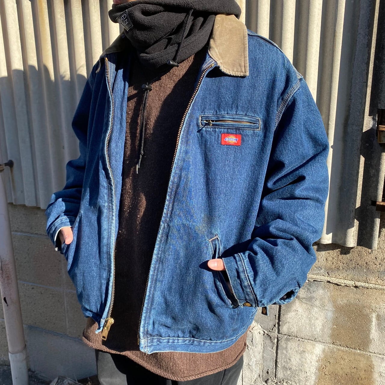 ビッグサイズ Dickies ディッキーズ 中綿入り デニムジャケット 