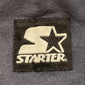 【STARTER】 90s USA製 Tシャツ スクールロゴ くすみカラー ブルーグレー Lサイズ US古着