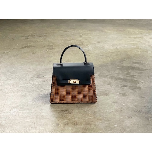 The Bagmati(バグマティ) Rattan Wicker×Leather 2Way Hand&Shoulder Bag