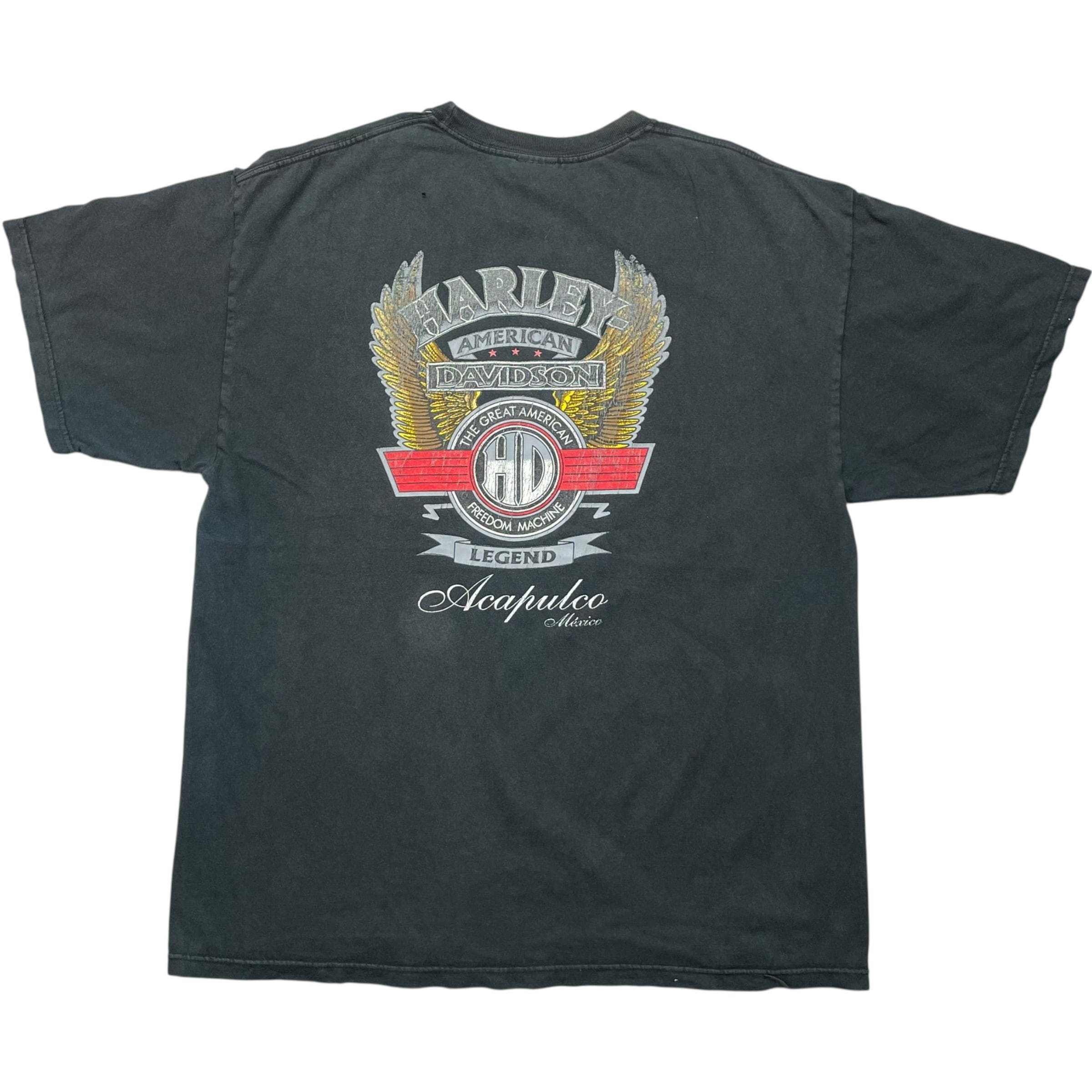 《XL》 HOT Harley-Davidson ハーレーダビッドソン Tシャツ プリント ブラック no.8434